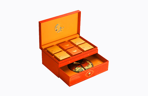 Custom printed two layer snack box